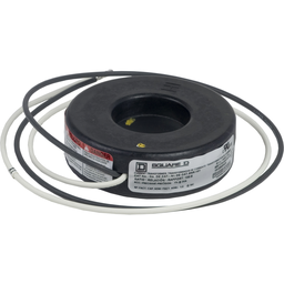 Square D 5NR101 1.56 Inch 10 kV 600 VAC 50 to 400 Hz 100:5 16 AWG Current Transformer