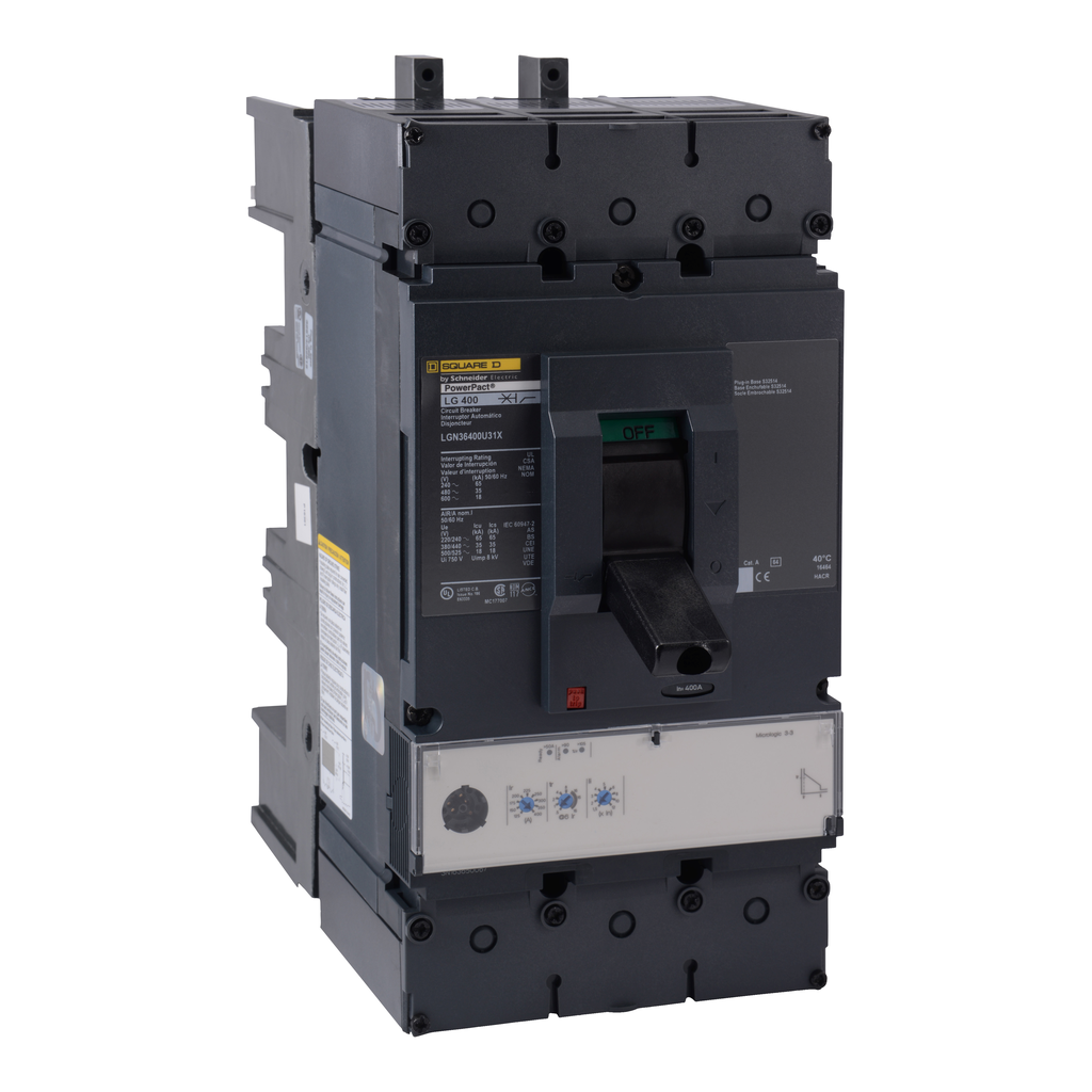Product image for Square D LGN36400U31X 600 Volt Molded Case Circuit Breaker
