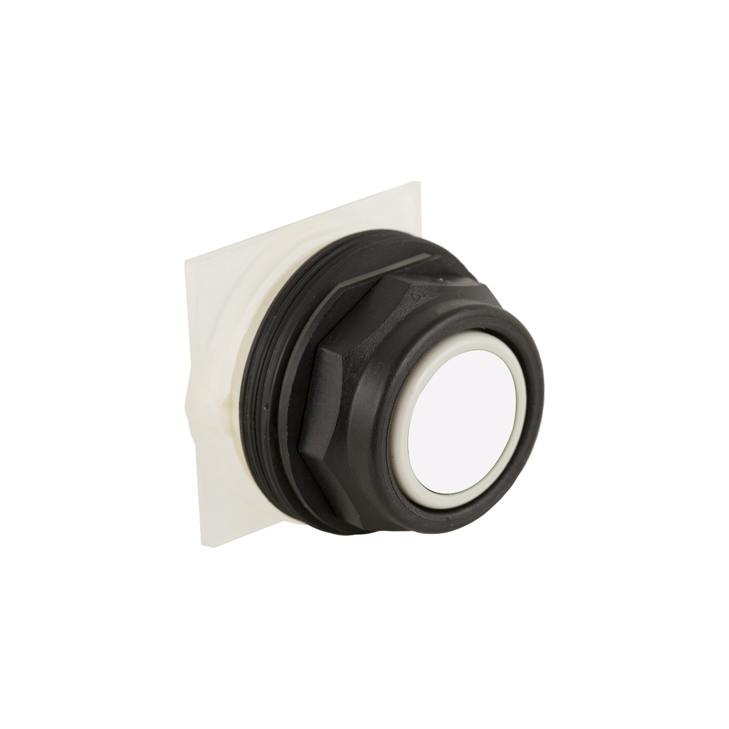 Product image for Square D 9001SKR1WH5 30 mm 600 VAC Momentary 1NO White Lens Plastic Bezel Non-Illuminated Push Button