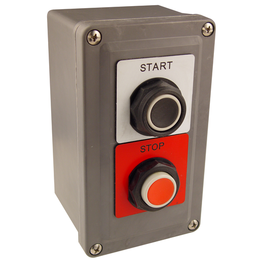Product image for Square D 9001KYSK203 600 VAC 10 Amp 1NO 2NC NEMA 1/3/4/4X/13 304 Stainless Steel Push Button Control Station