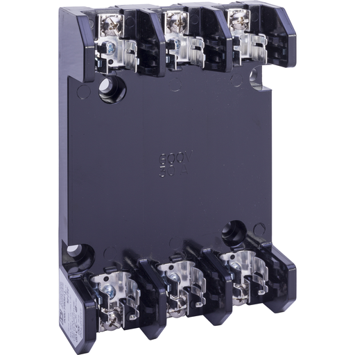 Product image for Square D 9080FB3611 30 Amp 600 Volt 3-Pole Phenolic Class H Standard Terminal Block Fuse Holder