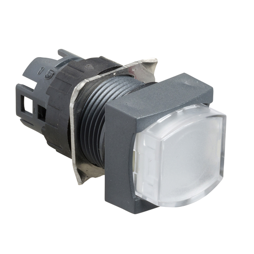 Product image for Square D ZB6CE1 16 mm White Square Extended Illuminated Push Button Operator