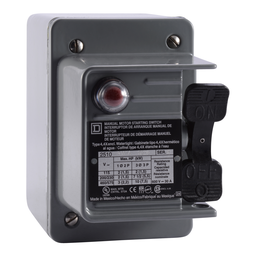Square D 2510KW5B 600 VAC 230 VDC 30 Amp 10 Hp 2-Pole NEMA 4 1-Phase Manual Switch