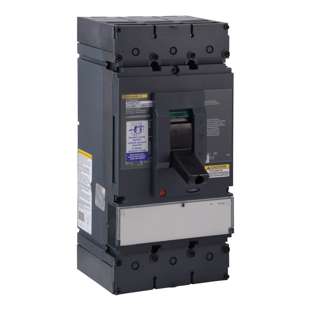 Product image for SQD LLN36000S60XABHJ00 AUTOMATIC MOLDED CASE SWITCH 600V 600A