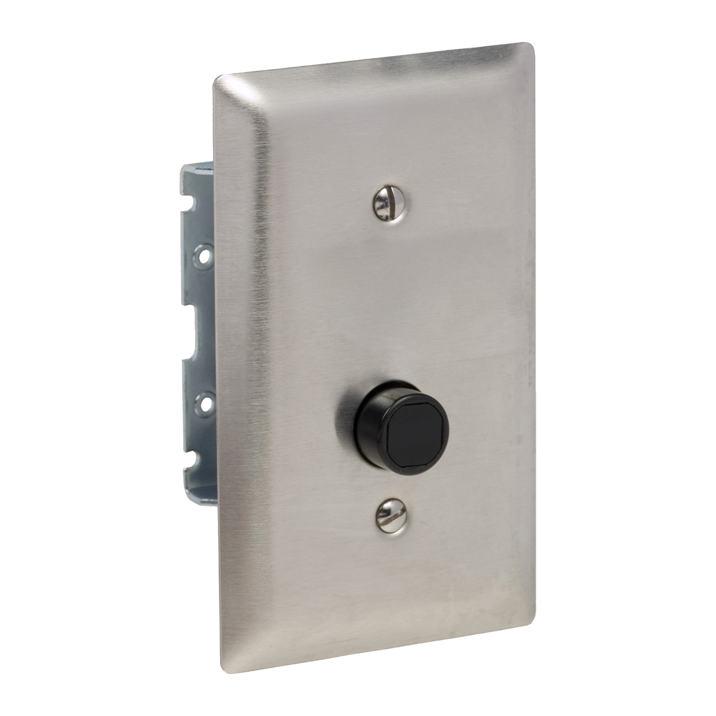 Square D 9001BF107 600 VAC 5 Amp 1NO 1NC NEMA 1 Stainless Steel Push Button Control Station Product image for Square D 9001BF107 600 VAC 5 Amp 1NO 1NC NEMA 1 Stainless Steel Push Button Control Station