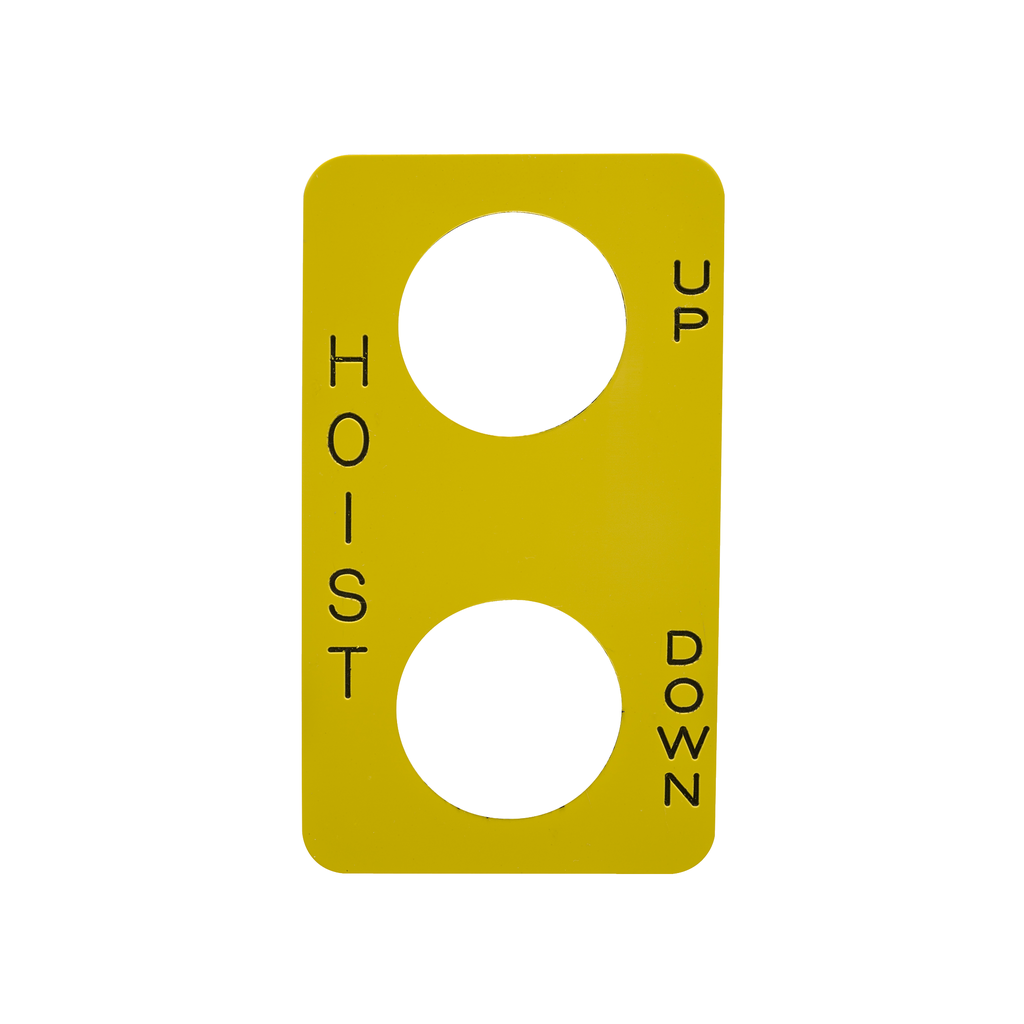 Product image for Square D 9001SKN201 Hoist Up-Down Pendant Station Legend Plate