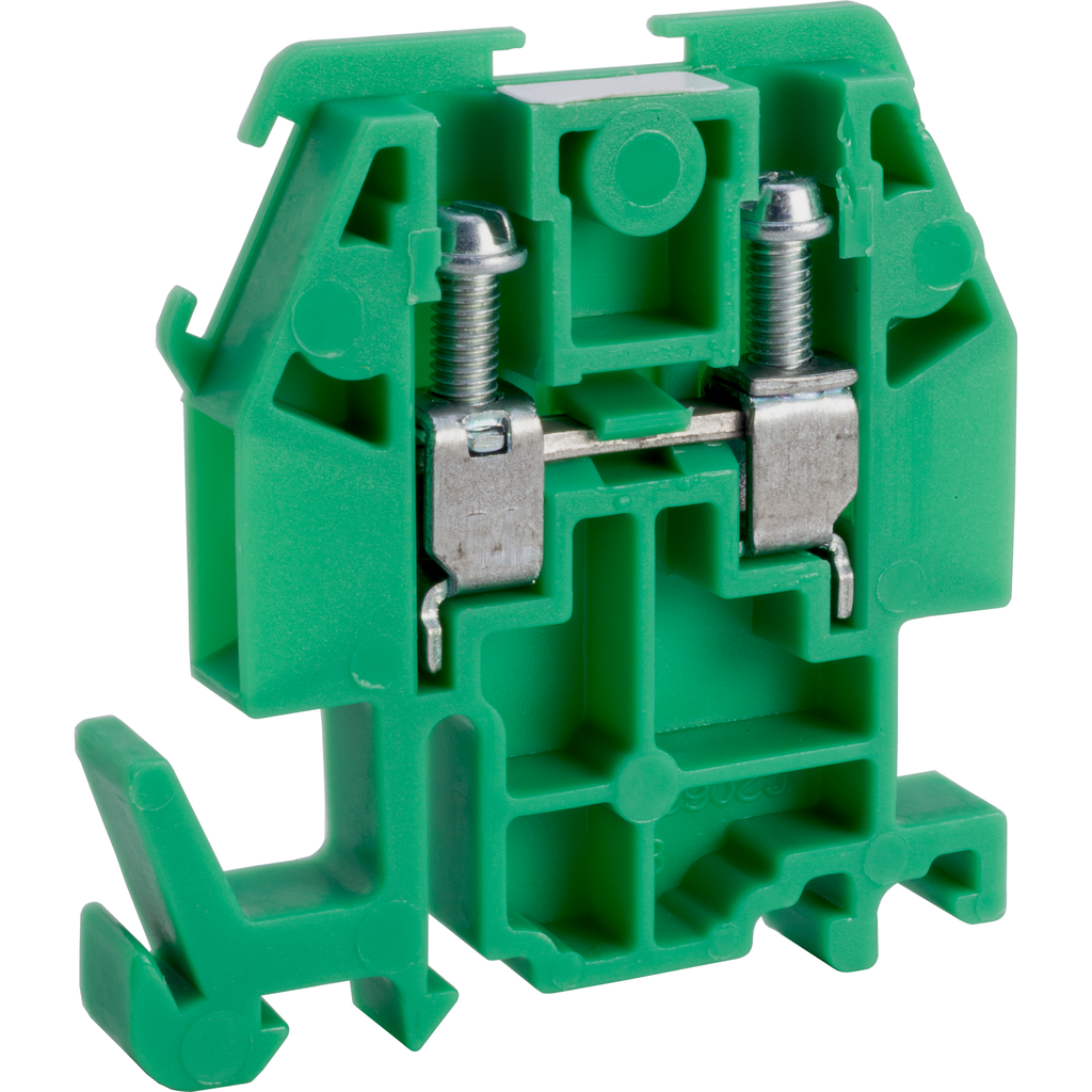 Product image for Square D 9080GMG6 600 Volt 30 Amp 22 to 10 AWG 35 mm Din Rail Terminal Block