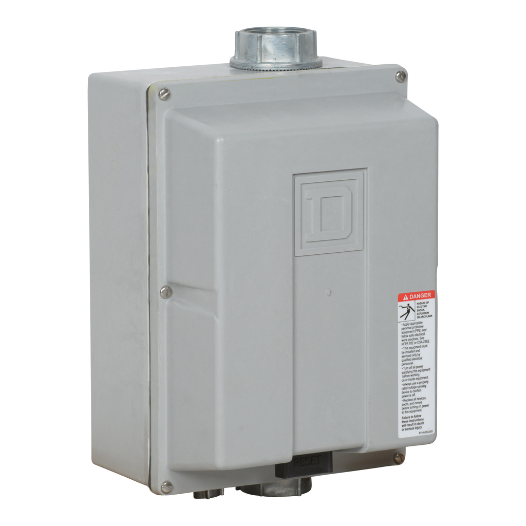 Product image for Square D 8536SDW21V02S 110/120 VAC 45 Amp 25 Hp 3-Pole NEMA 4X Full Voltage Non-Reversing Magnetic Starter