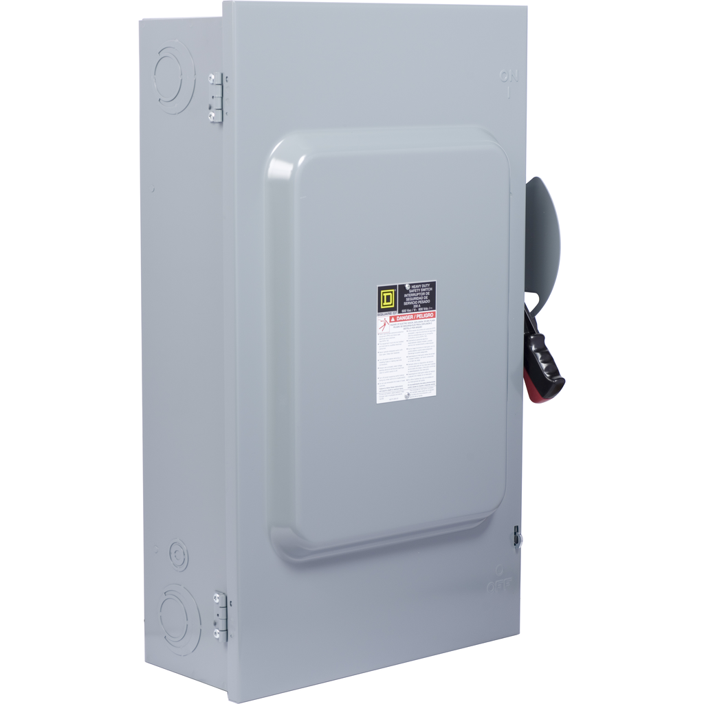 Product image for Square D HU364N 600 VAC 200 Amp 3-Pole Non-Fusible Heavy Duty Safety Switch