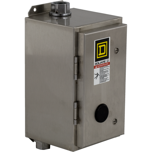 Product image for Square D 8903SMW2V02 110/120 VAC 30 Amp 3-Pole NEMA 4/4X Electrically Held Lighting Contactor