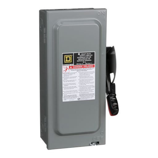 Product image for Square D HU361EI 600 VAC 30 Amp 3-Pole Non-Fusible Heavy Duty Safety Switch