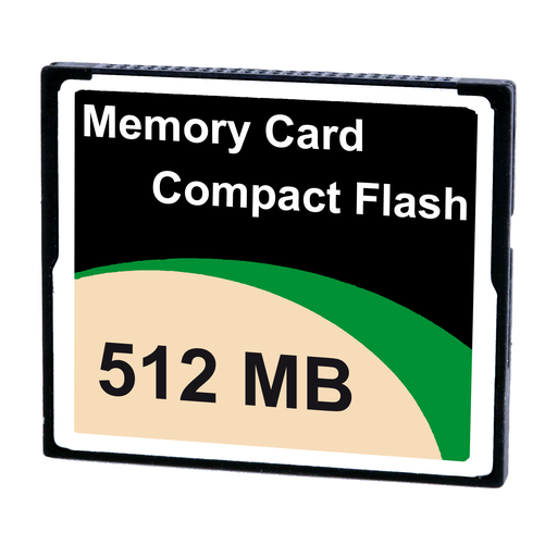 Product image for Square D MPCYN00CFE00N 512 megabit Compact Flash Card