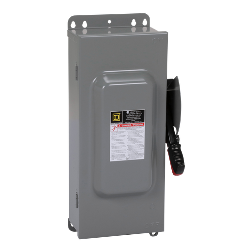 Product image for Square D HU363AWKEI 600 VAC 100 Amp 3-Pole Non-Fusible Heavy Duty Safety Switch