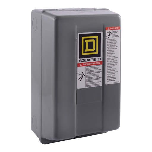 Product image for Square D 8502SCG5V02 110/120 VAC 27 Amp 1-Pole NEMA 1 Full Voltage Non-Reversing Magnetic Contactor
