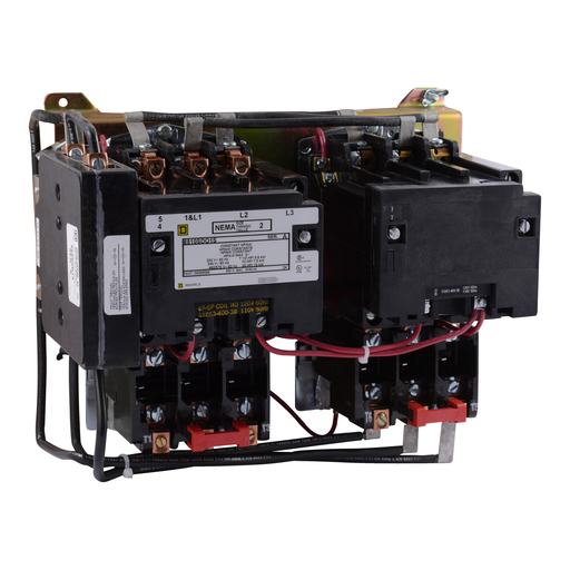Product image for Square D 8810SDO3V02S 110/120 VAC 45 Amp 20 Hp 3-Phase 4-Pole Open Type 2-Speed Non-Reversing Magnetic Starter