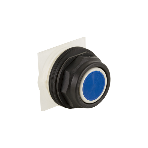 Product image for Square D 9001SKR1LH5 30 mm 600 VAC Momentary 1NO Blue Lens Plastic Bezel Non-Illuminated Push Button