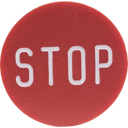 Product image for Square D 9001B260 30 mm Push Button Legend Plate