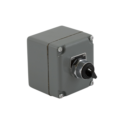 Product image for Square D 9001KYK11 600 VAC 10 Amp 1NO 1NC NEMA 1/3/4/13 Die-Cast Zinc Push Button Control Station