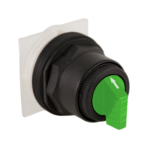 Product image for Square D 9001SK11J38LGG 30 mm 2-Position Green Maintained Knob Illuminated Selector Switch Operator