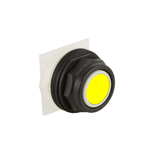 Product image for Square D 9001SKR1YH5 30 mm 600 VAC Momentary 1NO Yellow Lens Plastic Bezel Non-Illuminated Push Button