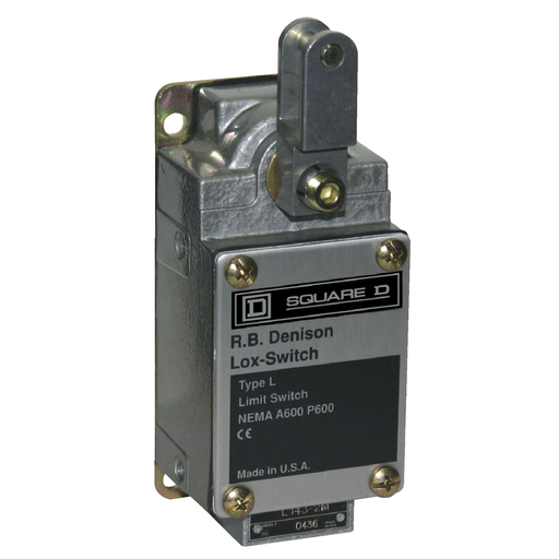 Product image for Square D L1442M 600 VAC 10 Amp DPDT 1NO 1NC Severe Duty Cable Switch