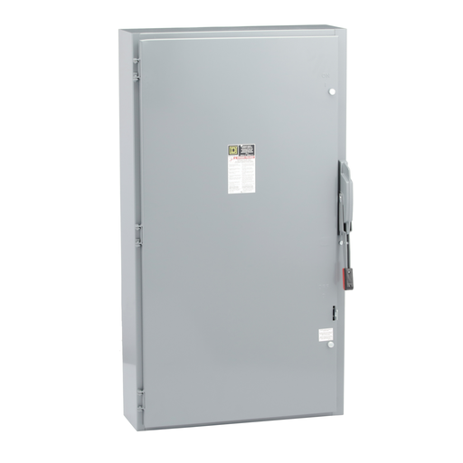 Square D H265 600 VAC 400 Amp 2-Pole Class H/J/K/L/R Fusible Heavy Duty Safety Switch Product image for Square D H265 600 VAC 400 Amp 2-Pole Class H/J/K/L/R Fusible Heavy Duty Safety Switch