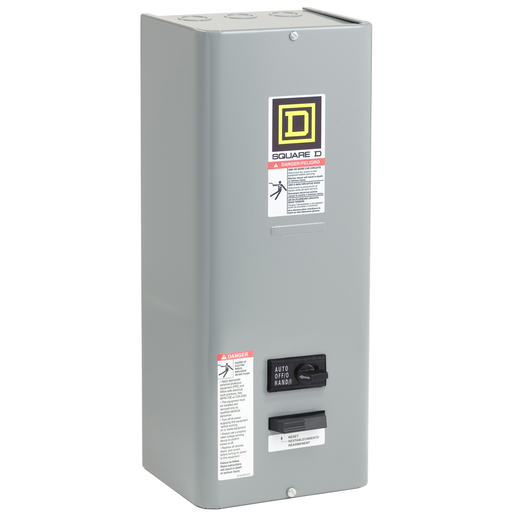 Product image for Square D 8536SAG12V81CFF4T 480/120 VAC 9 Amp 2 Hp 3-Pole NEMA 1 Full Voltage Non-Reversing Magnetic Starter