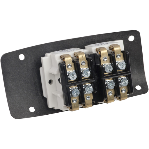 Product image for Square D 9001BOC359 600 VAC 5 Amp 2NO 2NC Screw Clamp Terminal Push Button Control Station Contact Block Assembly