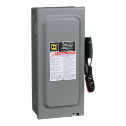 Square D HU361EI 600 VAC 30 Amp 3-Pole Non-Fusible Heavy Duty Safety Switch