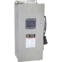 Square D H363DSVW 600 VAC 100 Amp 3-Pole Class H/J/K/L/R Fusible Heavy Duty Safety Switch