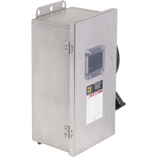 Product image for Square D CH362DS 600 VAC/VDC 60 Amp 50 Hp 3-Pole NEMA 4/4X Fusible Heavy Duty Safety Switch