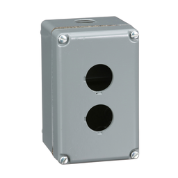 9001KY2 – 30mm Push Button, Types K or SK, empty push button enclosure, cast aluminium, two 30 mm holes, NEMA 4 and 13