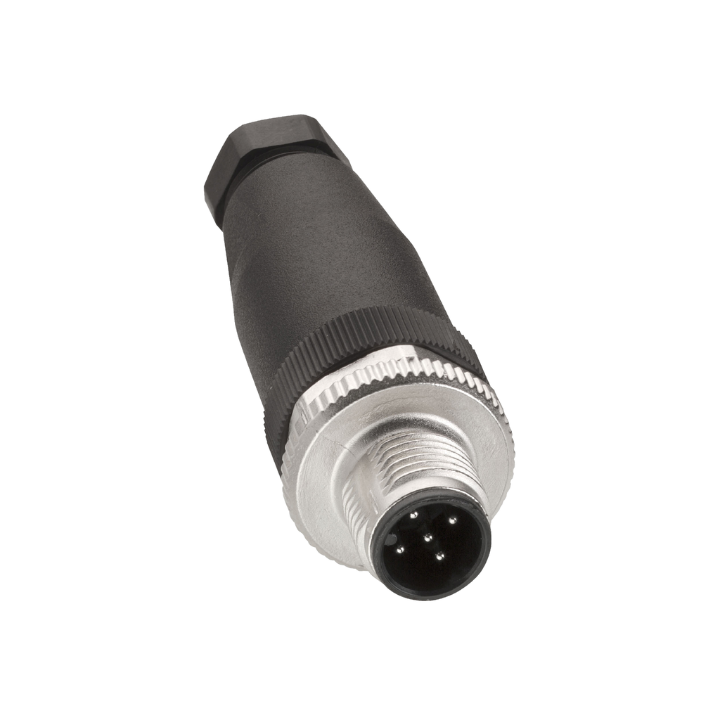 Product image for TES XZCC12MDM50B Male, M12, 5 pin, straight connector, cable gland Pg 7