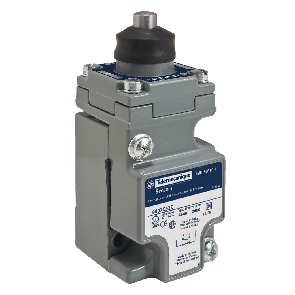 Product image for TES Sensors 9007A NEMA limit switch, 9007C, low differential spring return rotary lever arm head