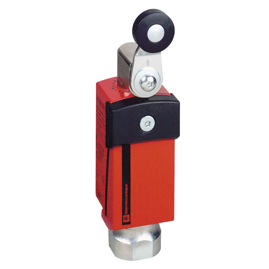 Product image for TES XCSD3918N12 Safety limit switch, TES Safety switches XCS, metal, rotary lever, 2NC + 1 NO, 1 entry tapped 1/2" NPT