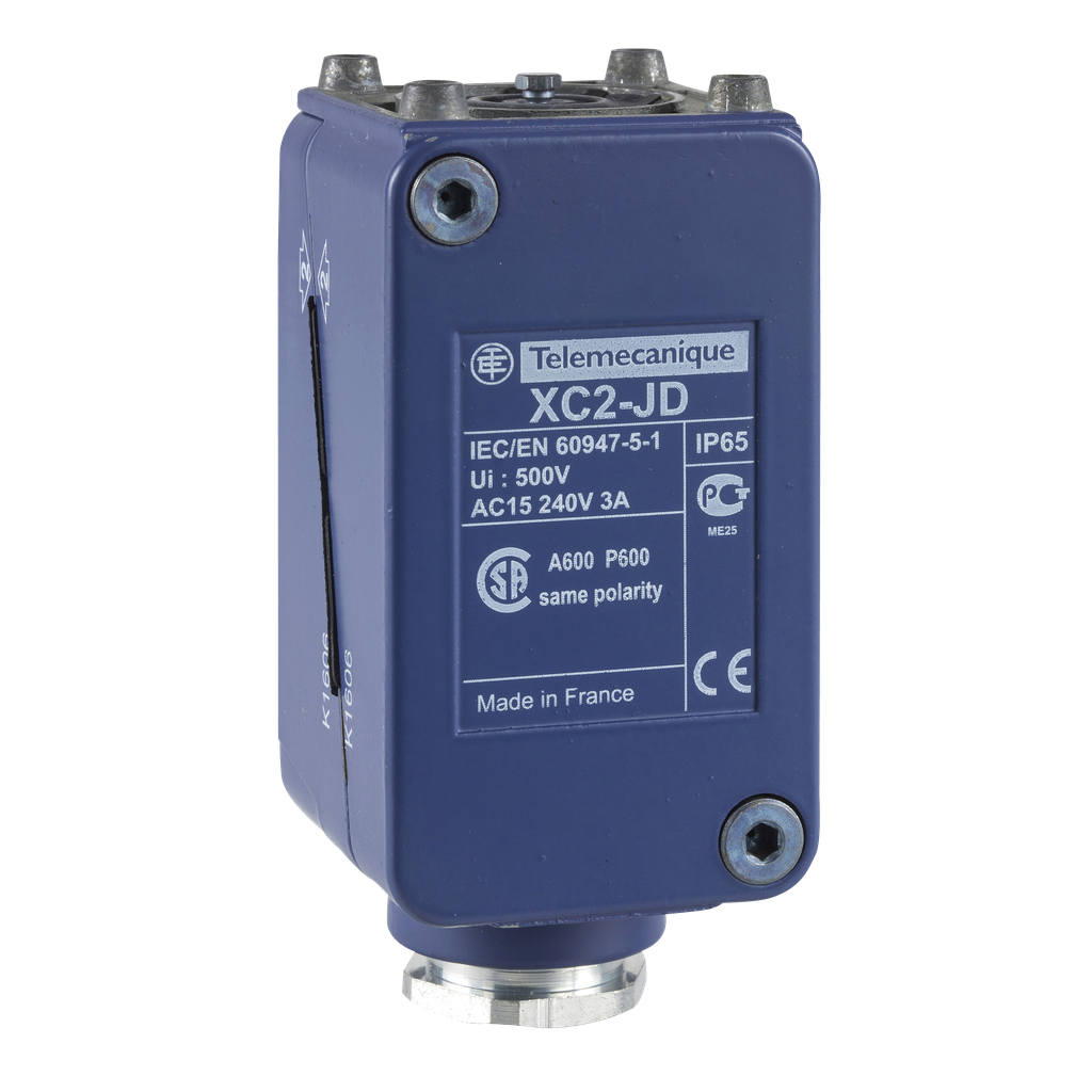 Product image for TES ZC2JD2 Limit switch body, Limit switches XC Standard, ZC2J, plug in, without display, 2C/O
