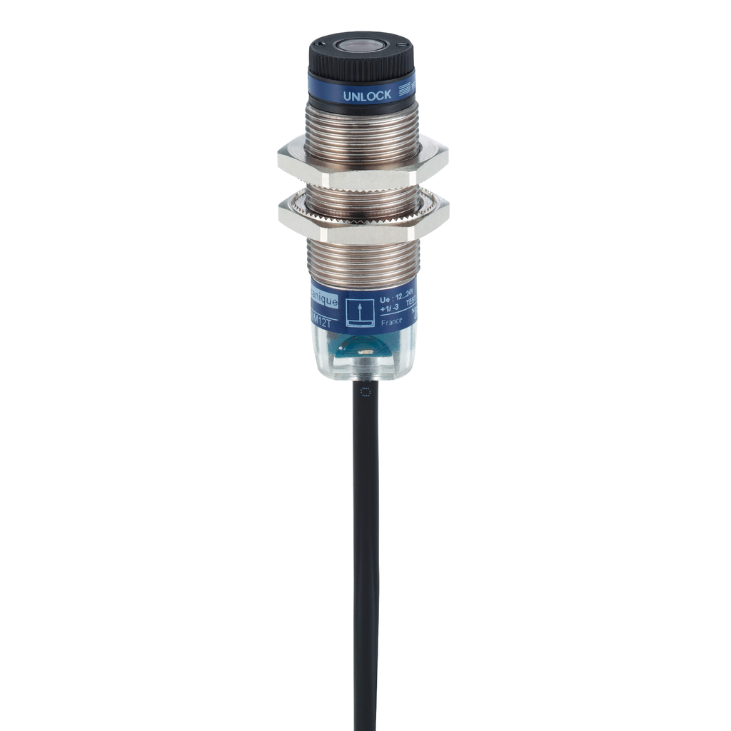 Product image for TES XUBLBKCNL2T Photoelectric sensors XU, XUB, emitter, laser, 12...24 VDC, cable 2 m