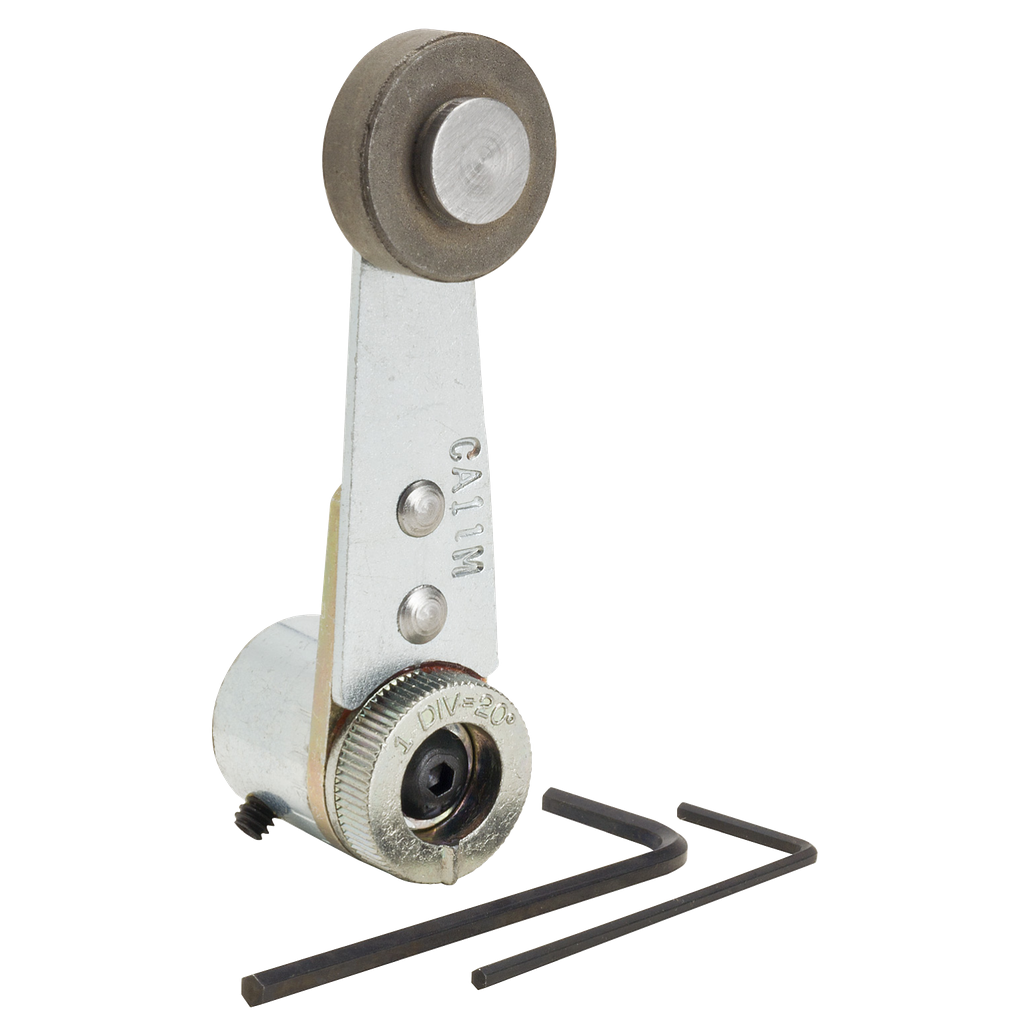 Product image for TES 9007CA11M Limit switch lever, 9007, 9007C zinc, fixed length, outside steel roller