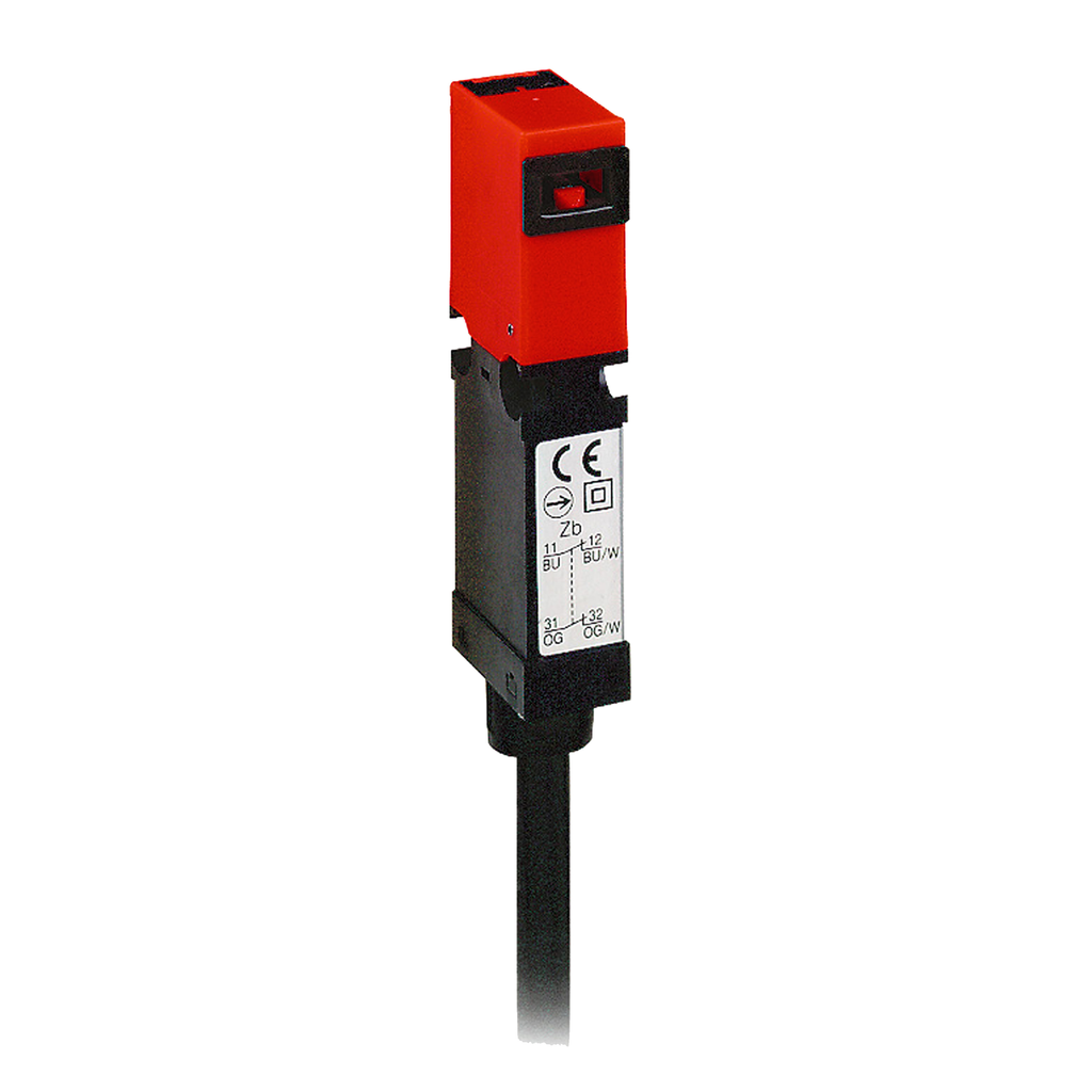 Product image for TES XCSMP59L2 Safety switch, TES Safety switches XCS, plastic XCSMP, 1 NC + 1 NO, slow break, pre cabled 2 m