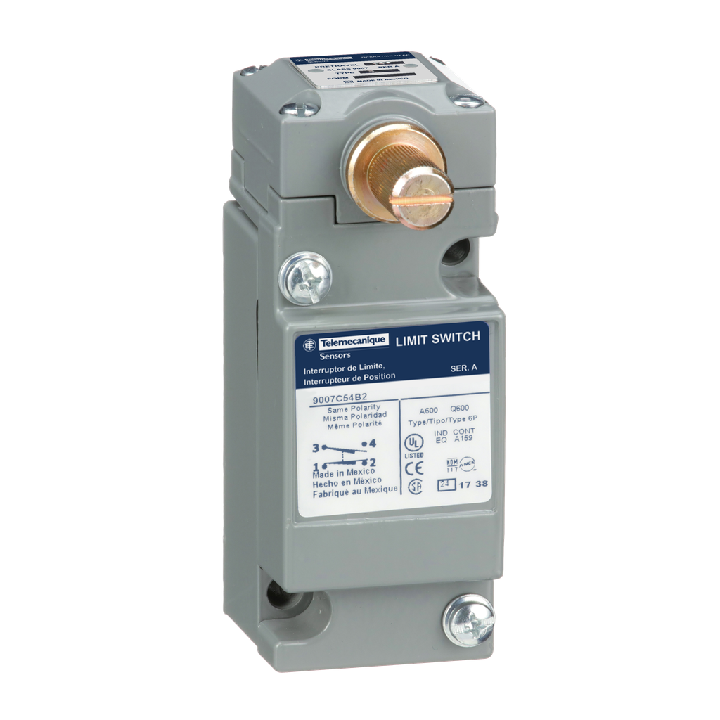 Product image for TES 9007C54DP5 Limit switch, 9007, 600 V 10amp c +options