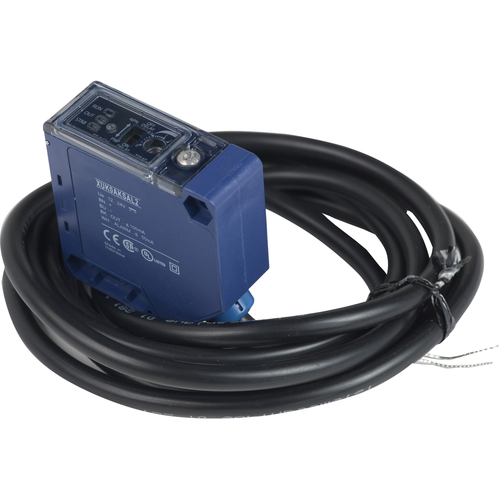 Product image for TES XUK0AKSAL2 Photoelectric sensors XU, XUK, multi, Sn 0...30 m, 12...24 VDC, cable 2 m