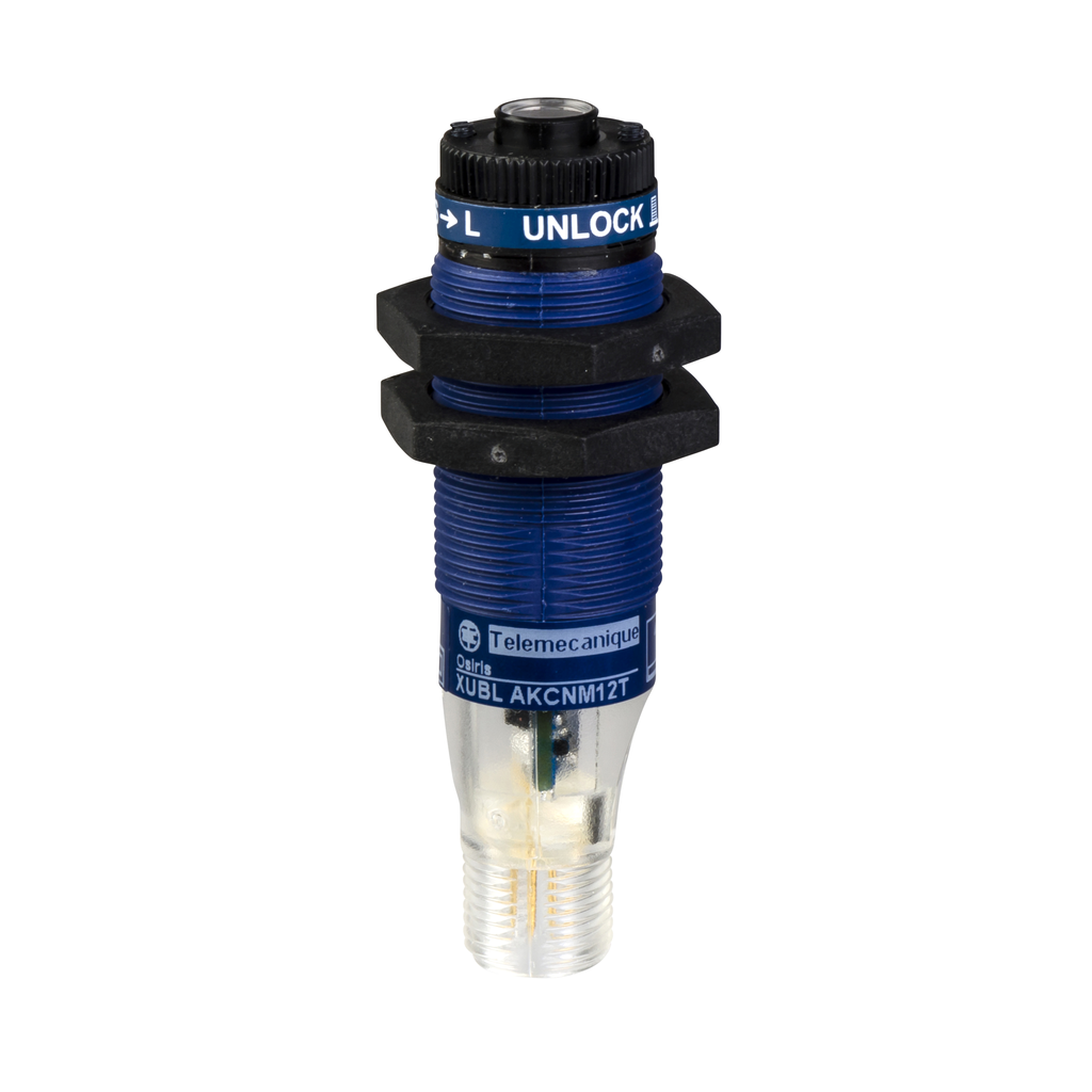 Product image for TES XUBLAKCNM12T Photoelectric sensors XU, XUB, emitter, laser, 12...24 VDC, M12