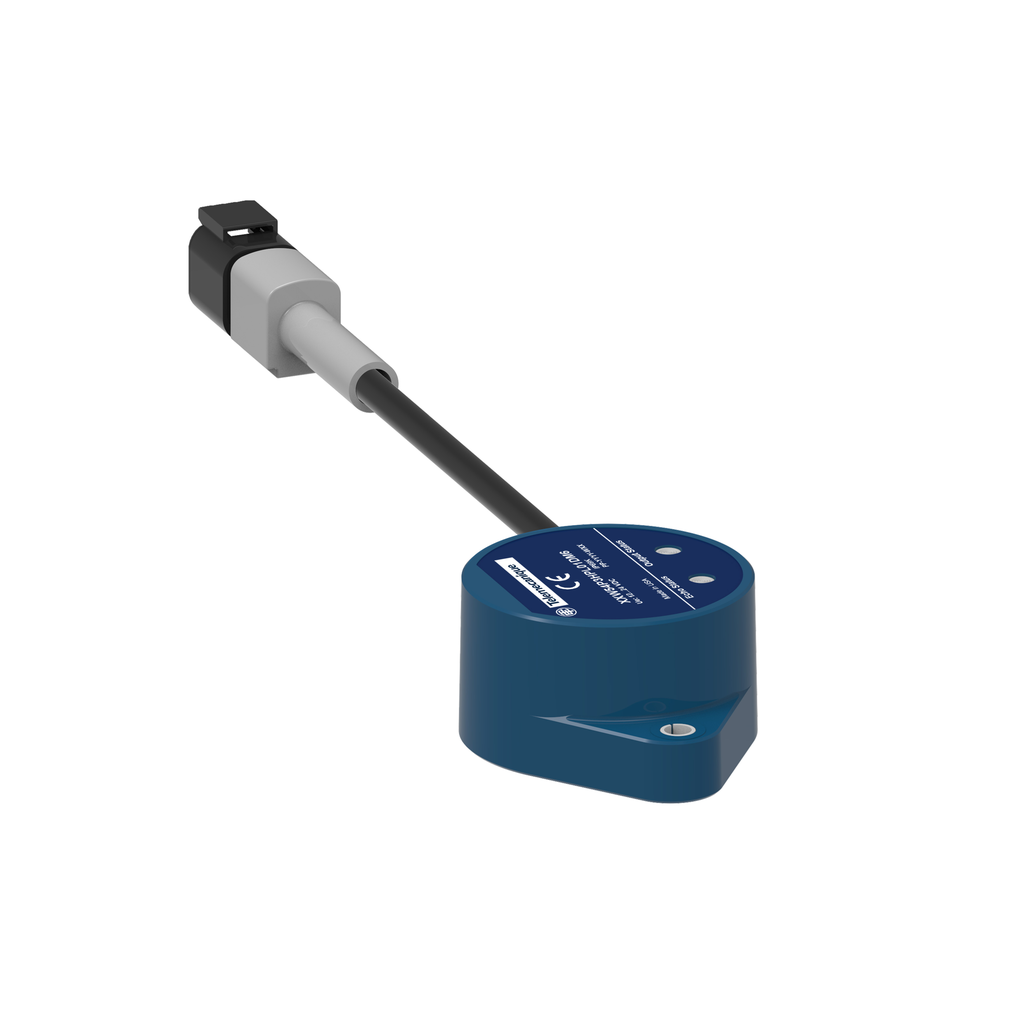 Product image for TES XXW54P3JL01DM6 Ultrasonic sensor, plastic, Wide Beam ?54, 3m, CAN SAE J1939, 0.15m cable+ 6pin Deutsch male connector
