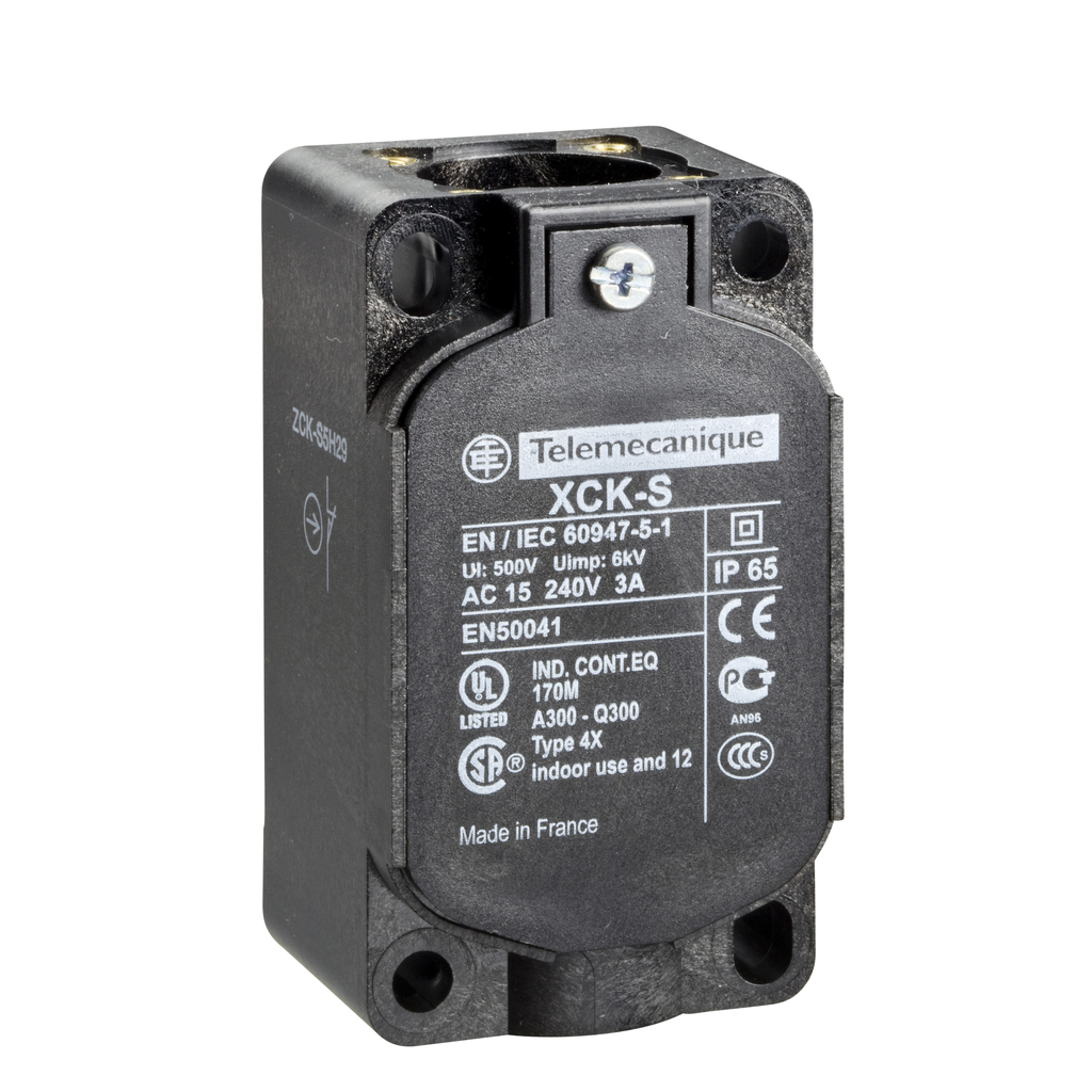 Product image for TES ZCKS2 Limit switch body, Limit switches XC Standard, ZCKS, 2C/O, snap action, Pg13.5
