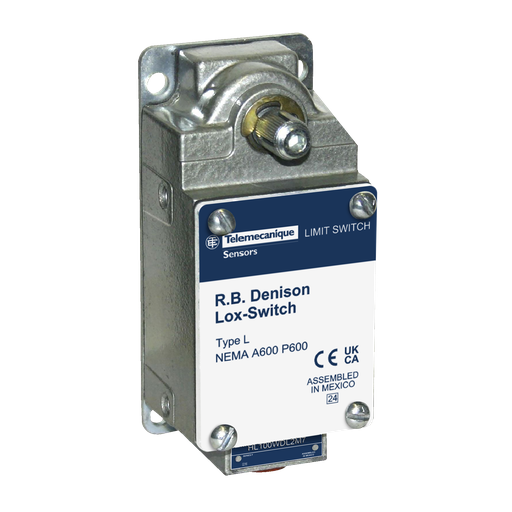 Product image for TES L100WS2M3 Limit switch, L100/300, L525, 600 V 10amp type l +options