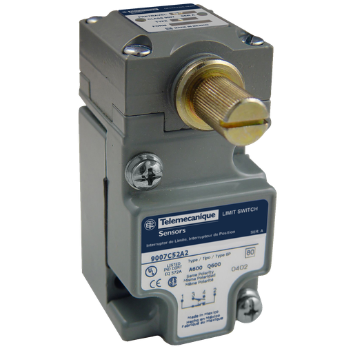 Product image for TES Sensors 9007C52C Limit switch, 9007, 600 V 10amp c +options