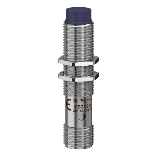 XS212BLPAM12 - inductive sensor XS2 M12, L53mm, brass, Sn4mm, 12..24VDC, M12