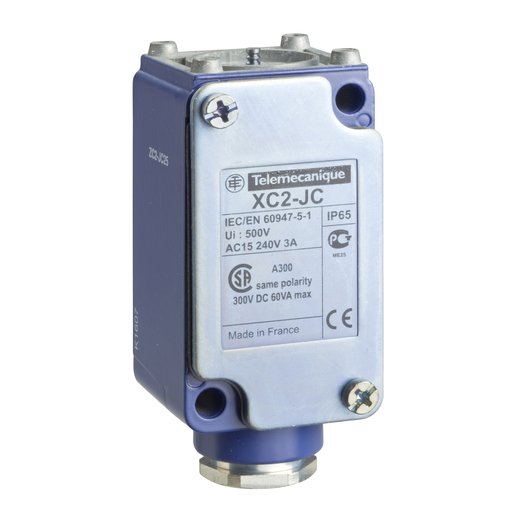 Product image for TES ZC2JC1 Limit switch body, Limit switches XC Standard, ZC2J, fixed, without display, 1C/O