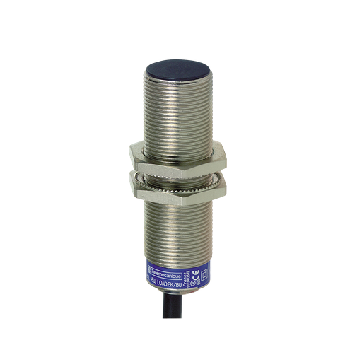 Product image for TES XS512BLPAL2 Inductive proximity sensors XS, inductive sensor XS5 M12, L53mm, brass, Sn2mm, 12...48 VDC, cable 2 m