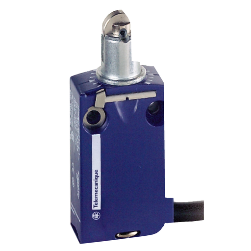 Product image for TES XCMD2102L1 Limit switch, Limit switches XC Standard, XCMD, steel roller plunger, 1NC+1 NO, snap, 1 m